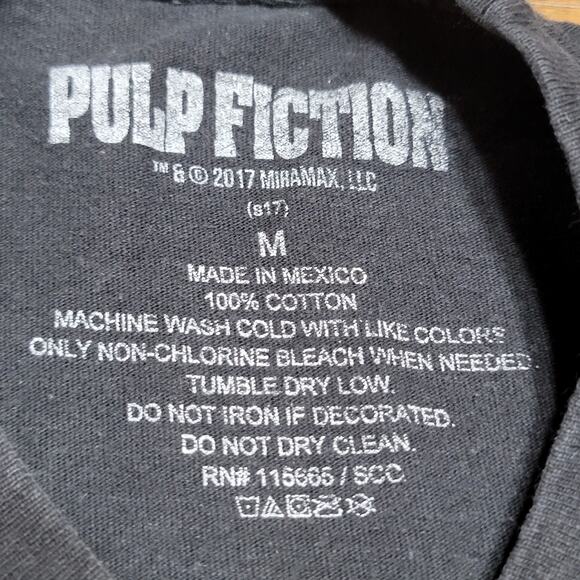 Pulp Fiction Black Unisex Tee Uma Thurman - Size Medium - Picture 4 of 4